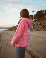 "Flower Shop" Oversized Lux Hoodie in Vintage Washed Pink