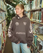 "Book Club" Oversized Lux Hoodie in Charcoal Gray