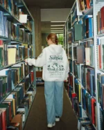 "Book Club" Oversized Lux Hoodie in Heather Gray