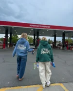 "Let's Go on a Drive" Oversized Lux Hoodie in Blue