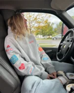 "Road Trip!" Oversized Lux Hoodie in Dark Heather