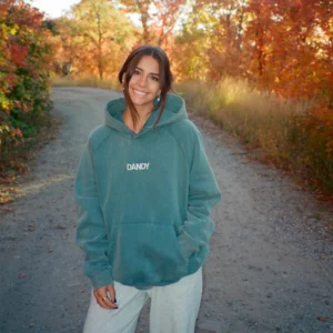 "Let's Go On An Adventure" Oversized Lux Hoodie in Pine Green