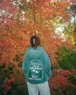 "Let's Go On An Adventure" Oversized Lux Hoodie in Pine Green