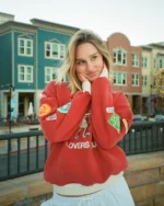 "Lovers Club" Crew Neck in Vintage Washed Red