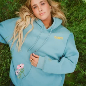 "Gift Giving" Oversized Lux Hoodie in Blue