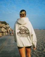 "Enjoy the Moment" Oversized Lux Hoodie in Heather Gray