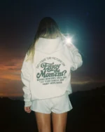 "Enjoy the Moment" Oversized Lux Hoodie in Heather Gray