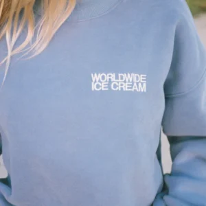 "Ice Cream" Crew Neck in Blue