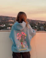 "Gift Giving" Oversized Lux Hoodie in Blue