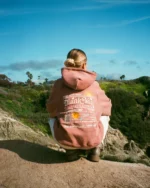 "Quality Time" Oversized Lux Hoodie in Light Brown