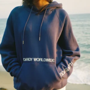 "Words of Affirmation" Oversized Lux Hoodie in Blue