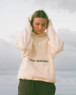 "Words of Affirmation" Oversized Lux Hoodie in Cream