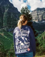 "The Great Outdoors" Knit Sweater in Blue