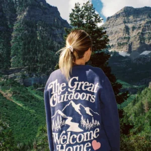 "The Great Outdoors" Knit Sweater in Blue